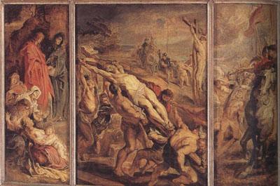Peter Paul Rubens The Raising of the Cross (mk01) Germany oil painting art